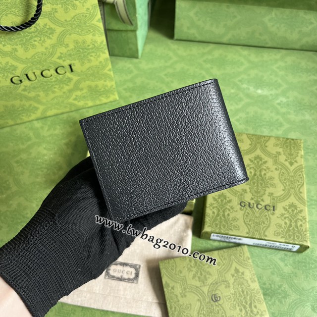 gucci專櫃新款原廠皮男士錢包 古馳飾馬銜扣雙折錢包 jcp1602